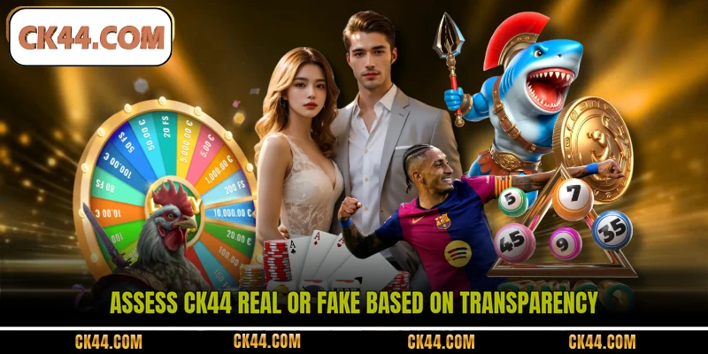 Assess CK44 real or fake based on transparency