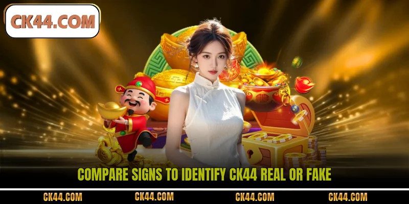Compare signs to identify CK44 real or fake
