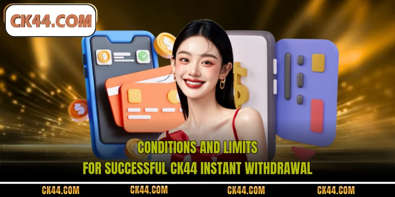 Conditions and limits for successful CK44 instant withdrawal